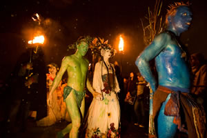 Praznovanje starodavnega praznika Beltane.